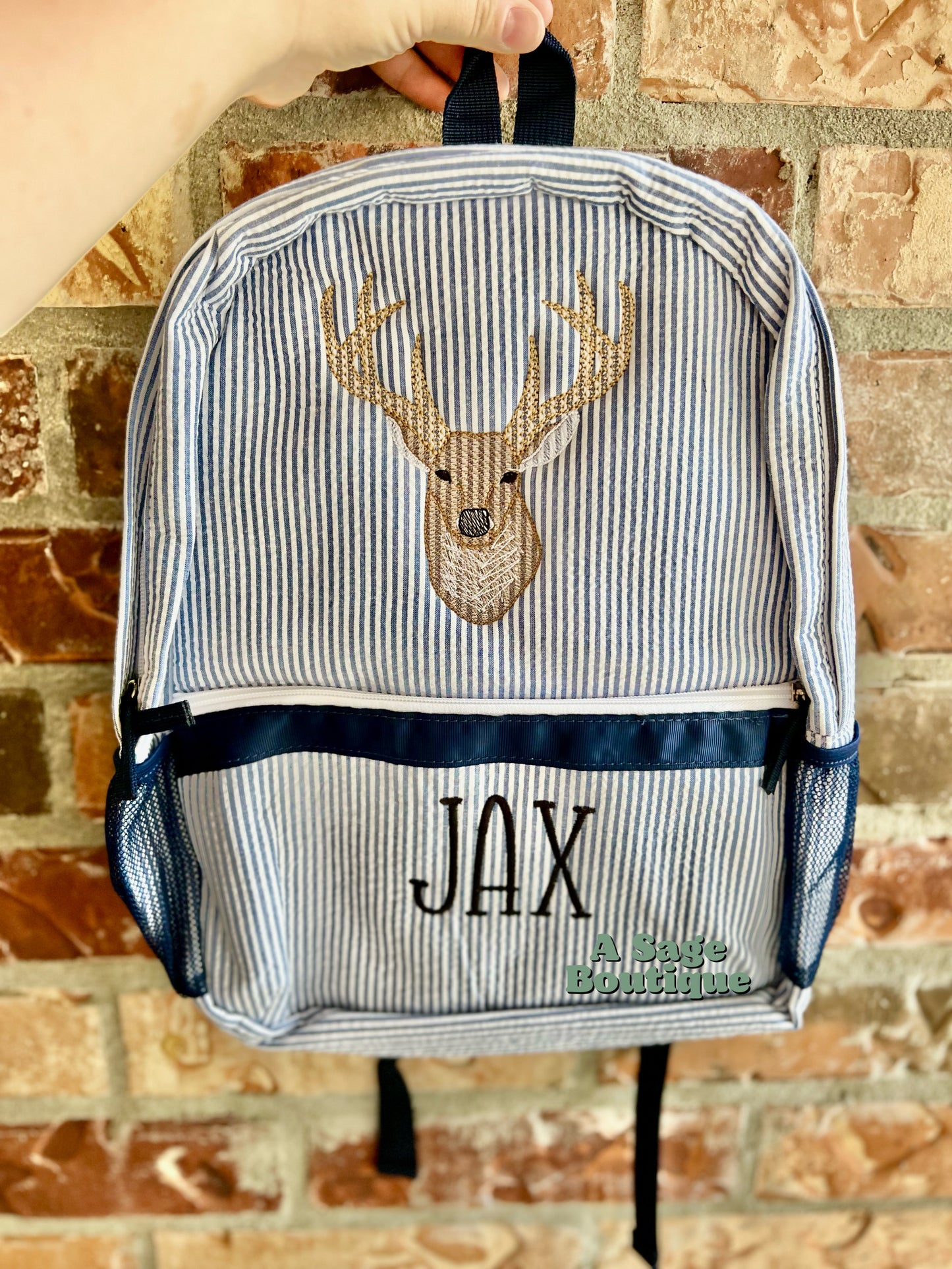 Seersucker (deer) Backpack