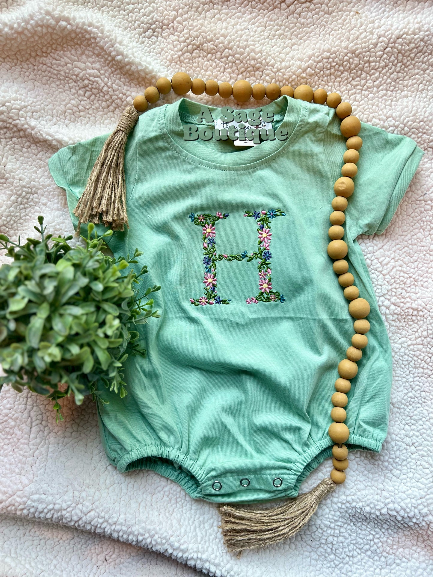 Floral Initial (bright colors)