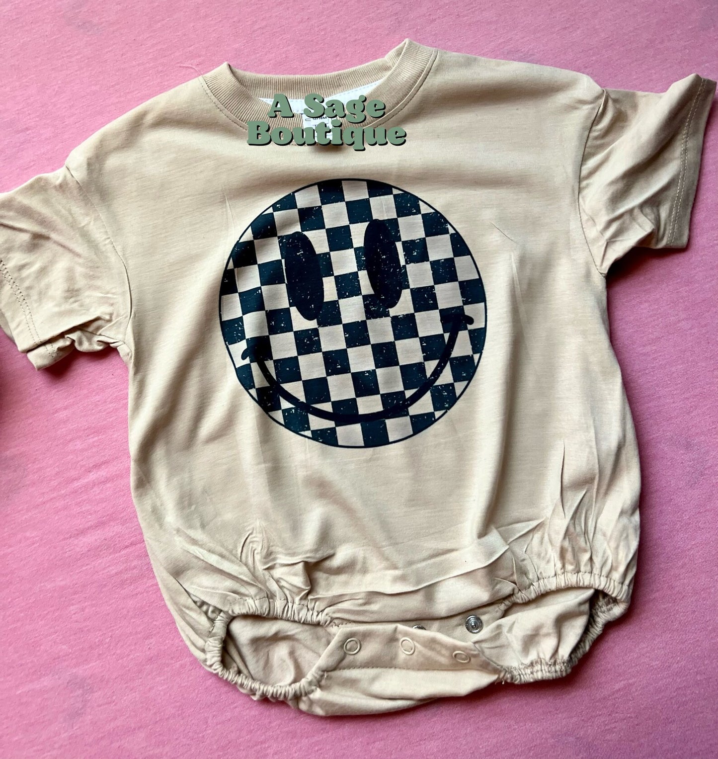 Checkered Smiley Face