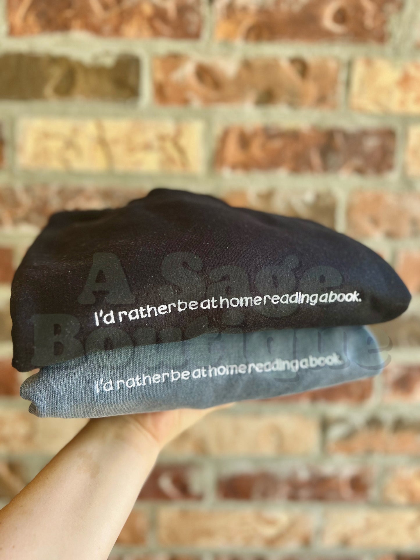 I’d rather be at ___. - Sweatshirt - t shirt - embroidered -comfort colors - Gildan - cozy - not going - funny shirt - antisocial -anywhere