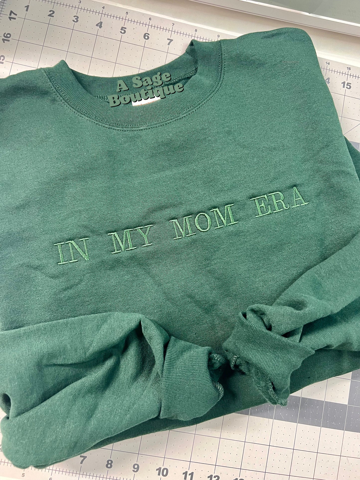 In my mom era - embroidered - mom - SAHM - mom era - mom sweatshirt - mom t shirt - mama - embroidered t shirt
