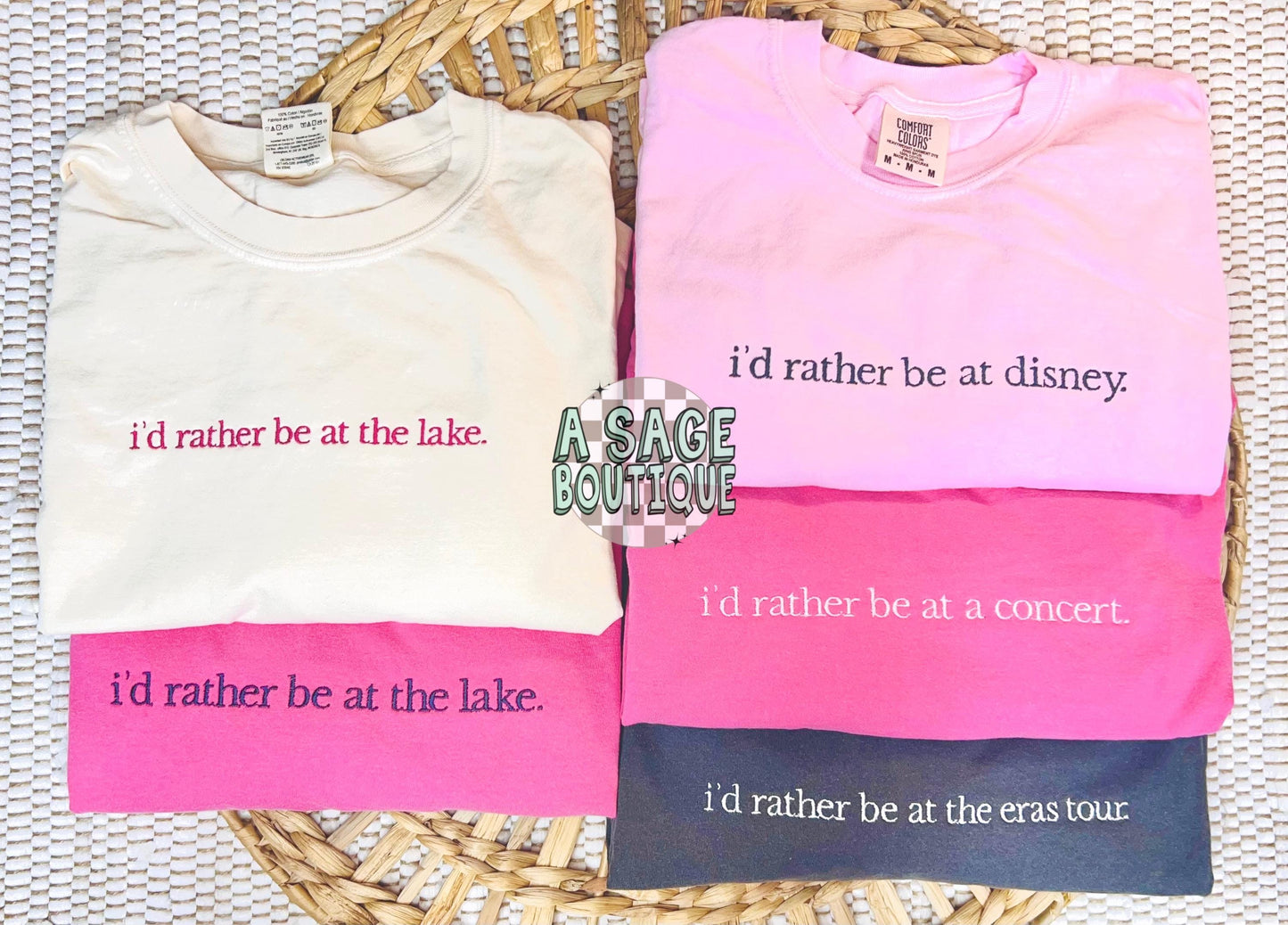 I’d rather be at ___. - Sweatshirt - t shirt - embroidered -comfort colors - Gildan - cozy - not going - funny shirt - antisocial -anywhere