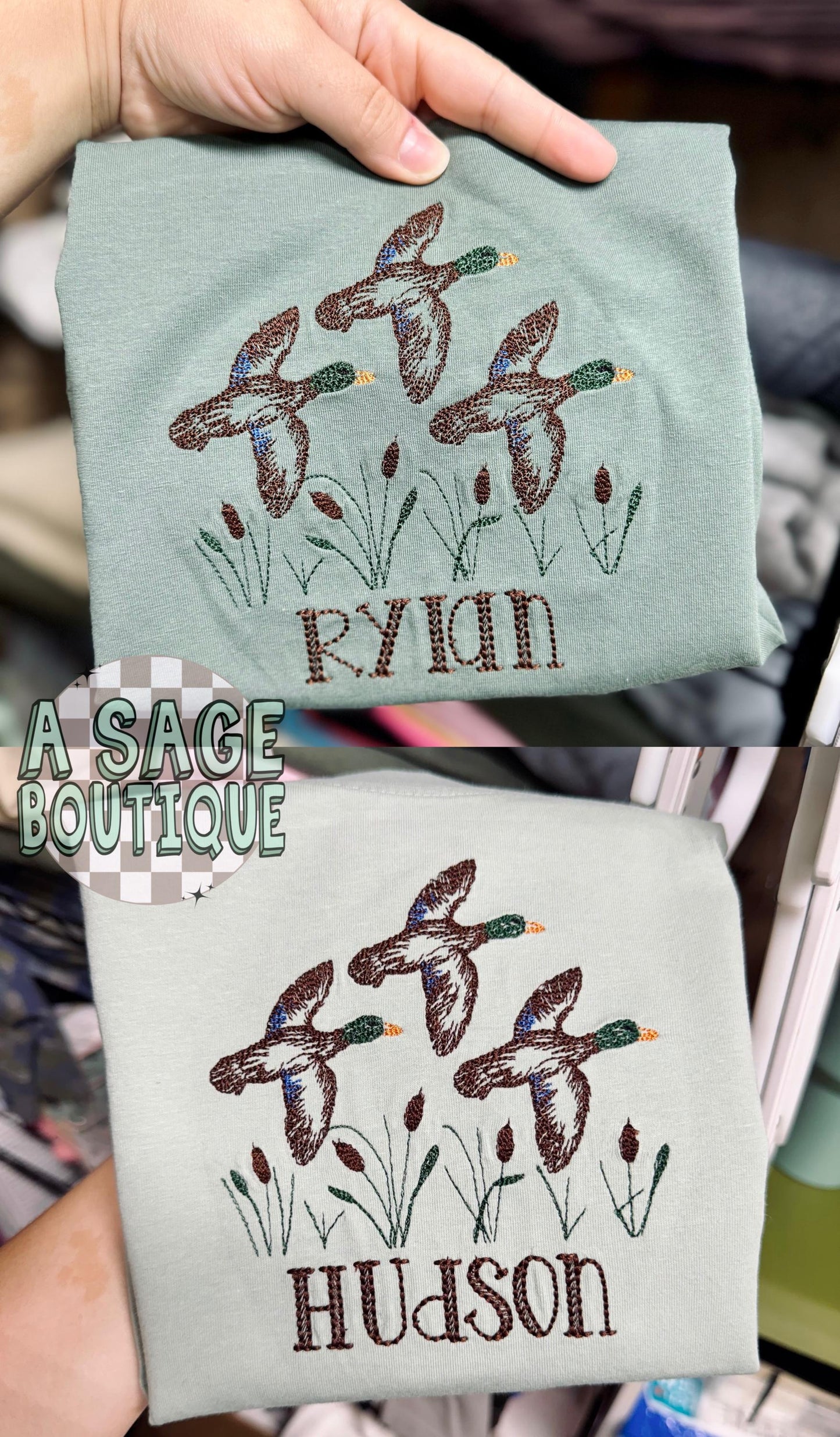 Personalized mallard duck Bubble Romper - custom name - bubble - personalized name - bubble romper - embroidered romper - embroidery