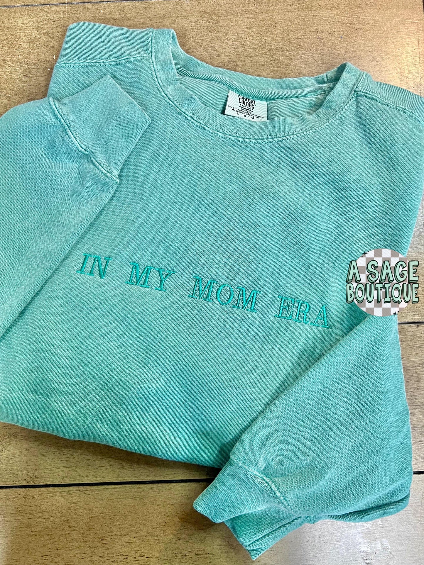 In my mom era - embroidered - mom - SAHM - mom era - mom sweatshirt - mom t shirt - mama - embroidered t shirt