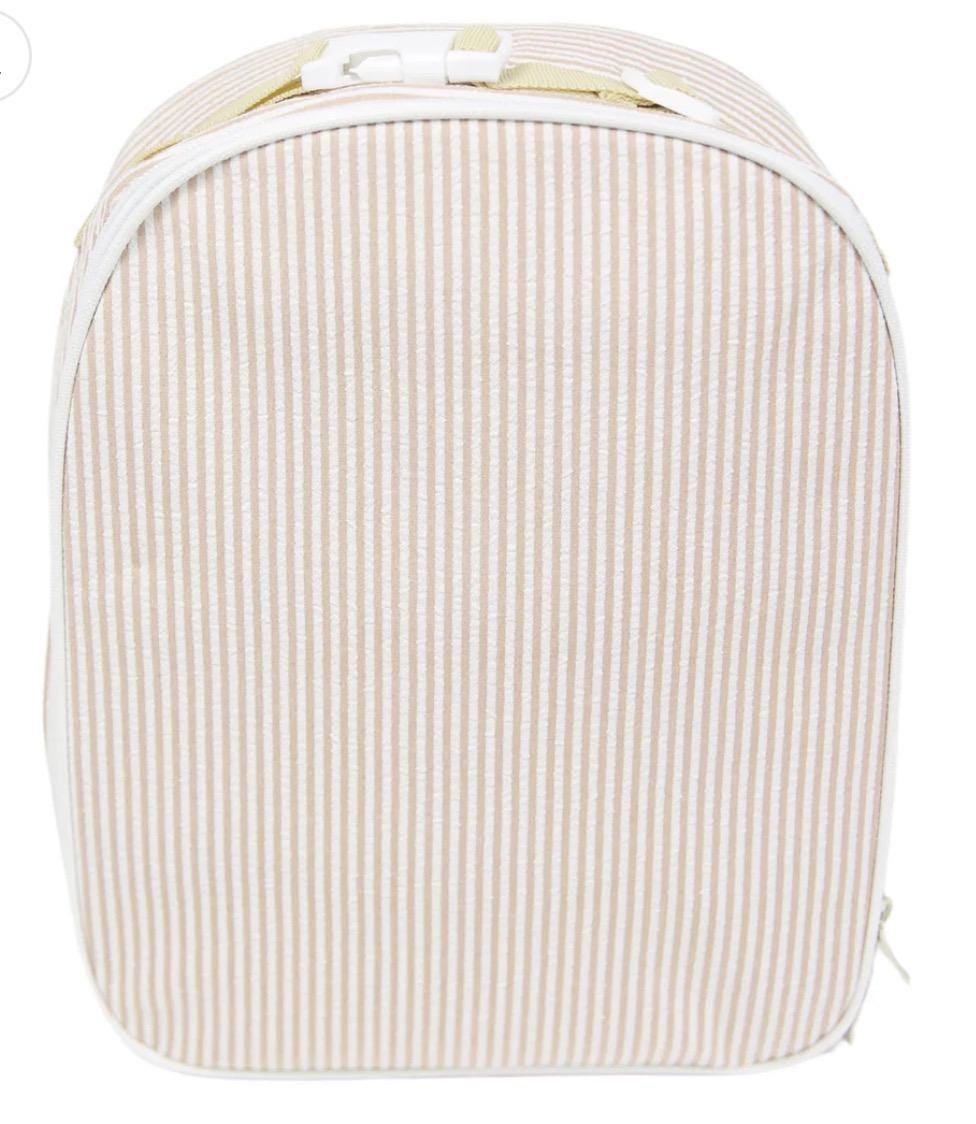 Deer seersucker lunch box - embroidered lunchbox - personalized - monogram - seersucker - lunch box - backpack - back to school - kids lunch