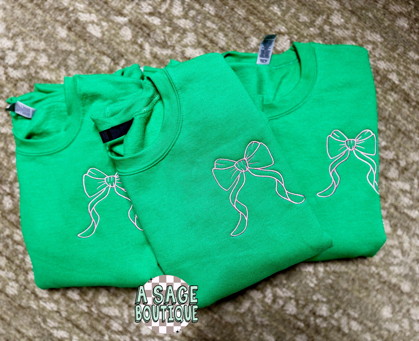 Embroidered coquette bow, pocket design, embroidery, girly sweatshirt, comfort colors t shirt, embroidered, youth girls t shirt, pink, bow