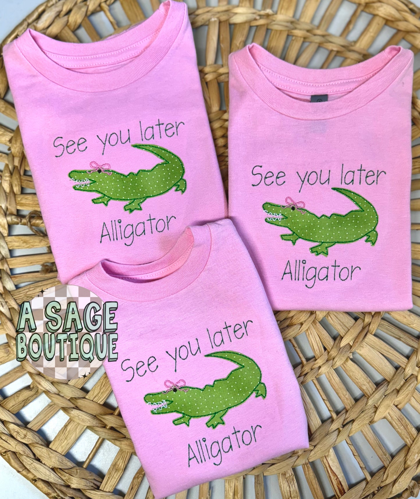 See ya later, alligator - appliqué