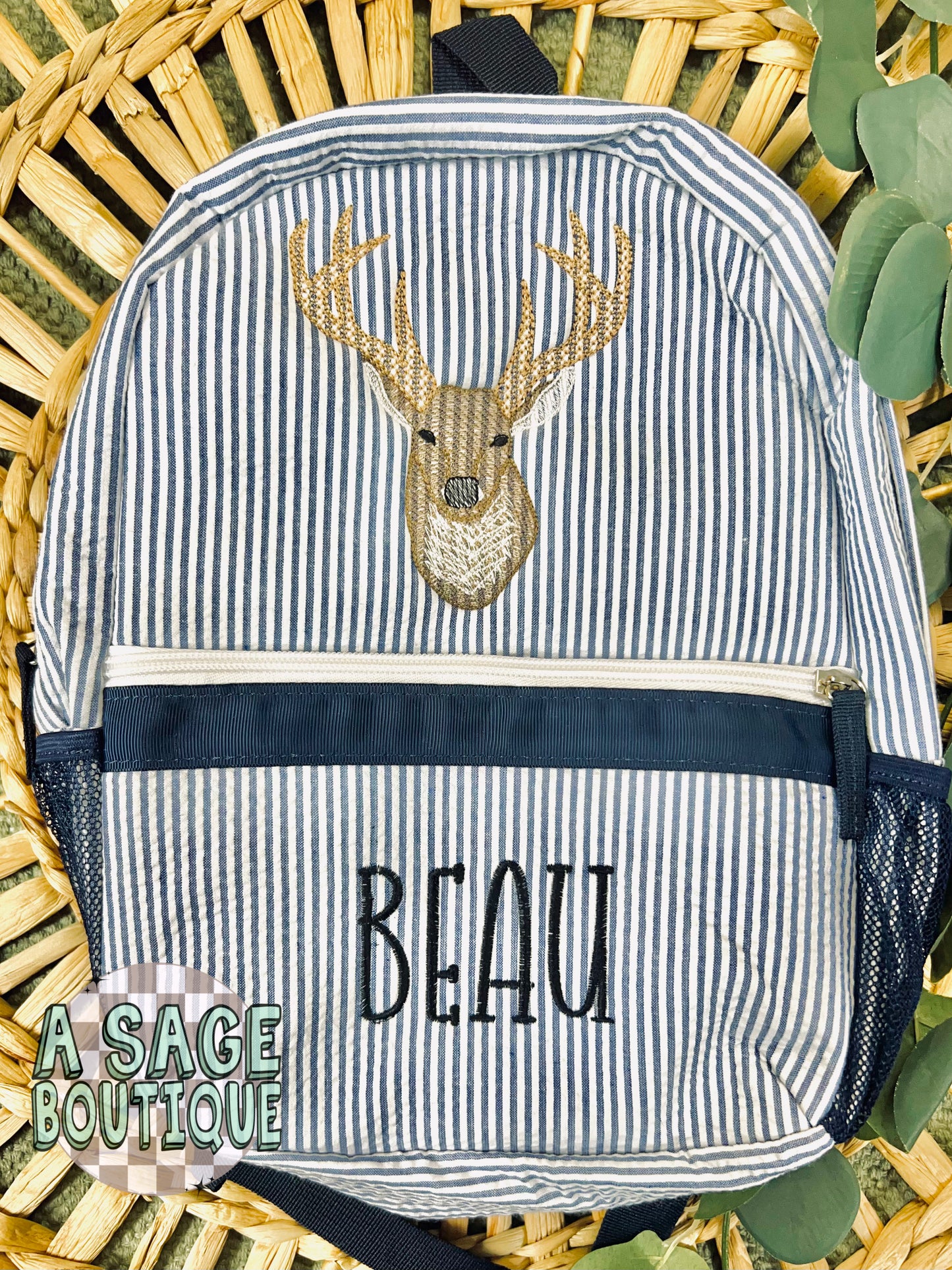 Seersucker (deer) Backpack