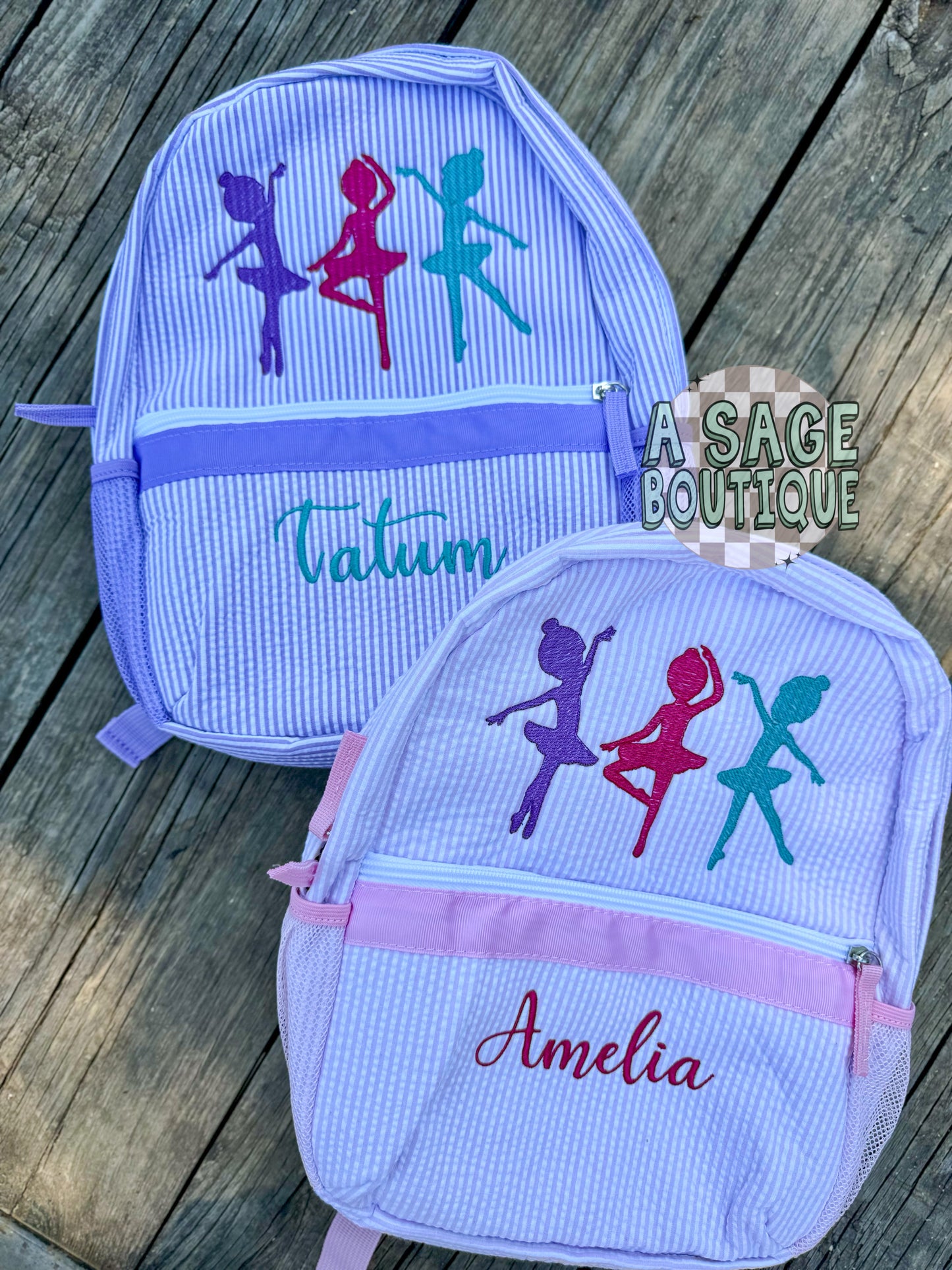 Seersucker (ballerina) Backpack