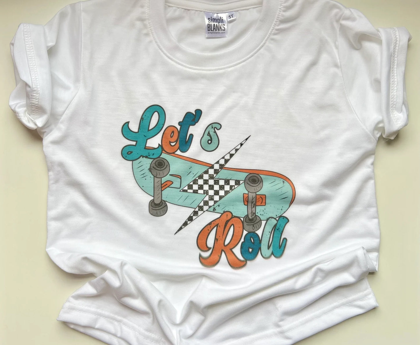 Let’s roll - kids tee/bubble romper