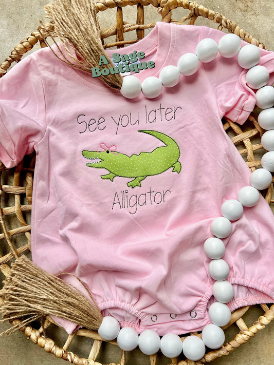 See ya later, alligator - appliqué