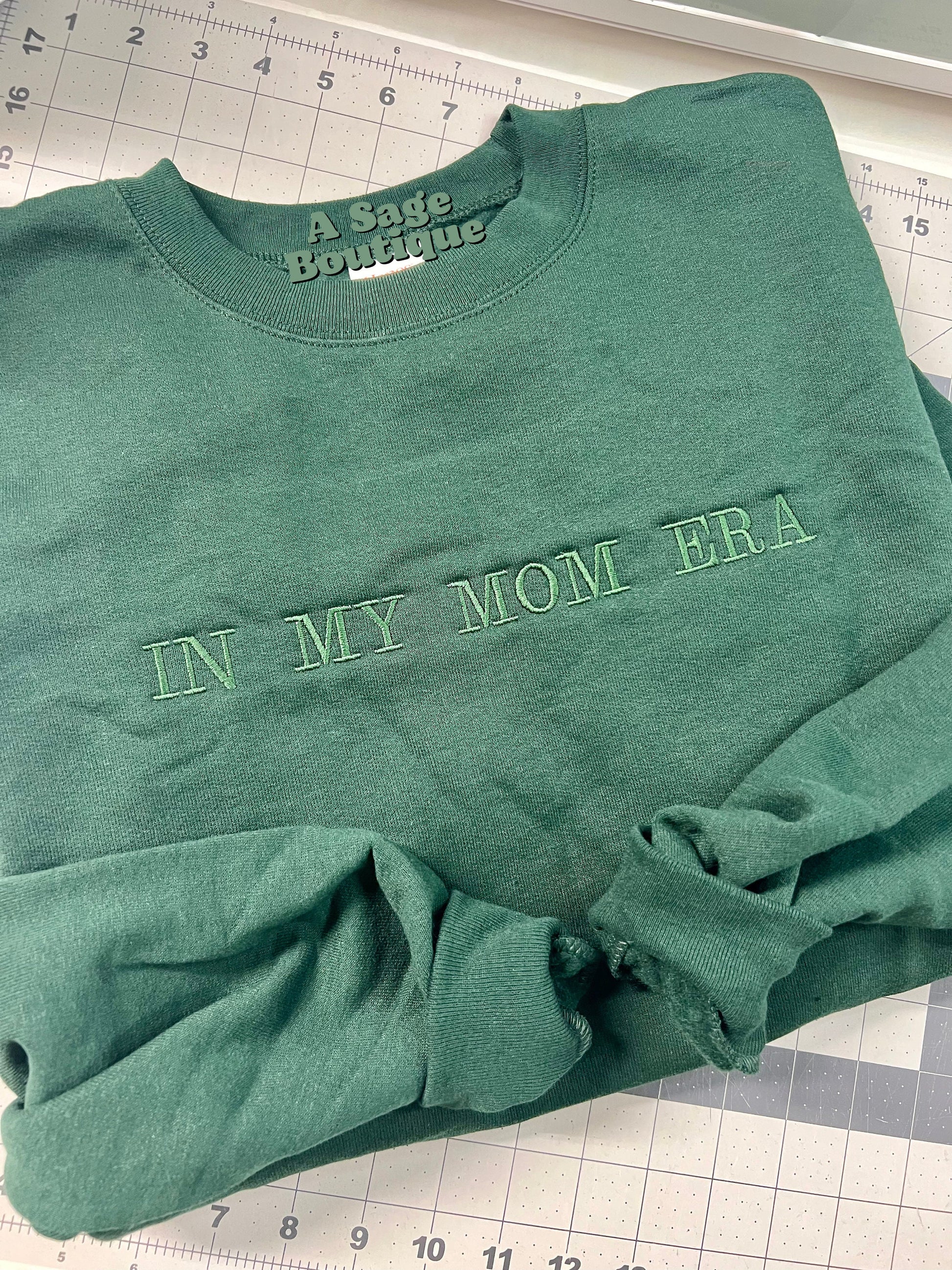 In my mom era - embroidered - mom - SAHM - mom era - mom sweatshirt - mom t shirt - mama - embroidered t shirt