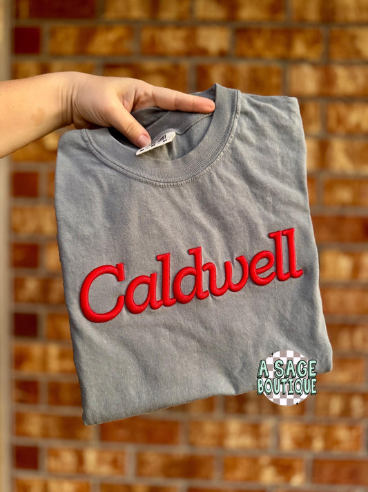PUFF - 3D embroidery - custom name puff - mascot school embroidered - personalized puff print - puff embroidery - name monogram - puff 3D