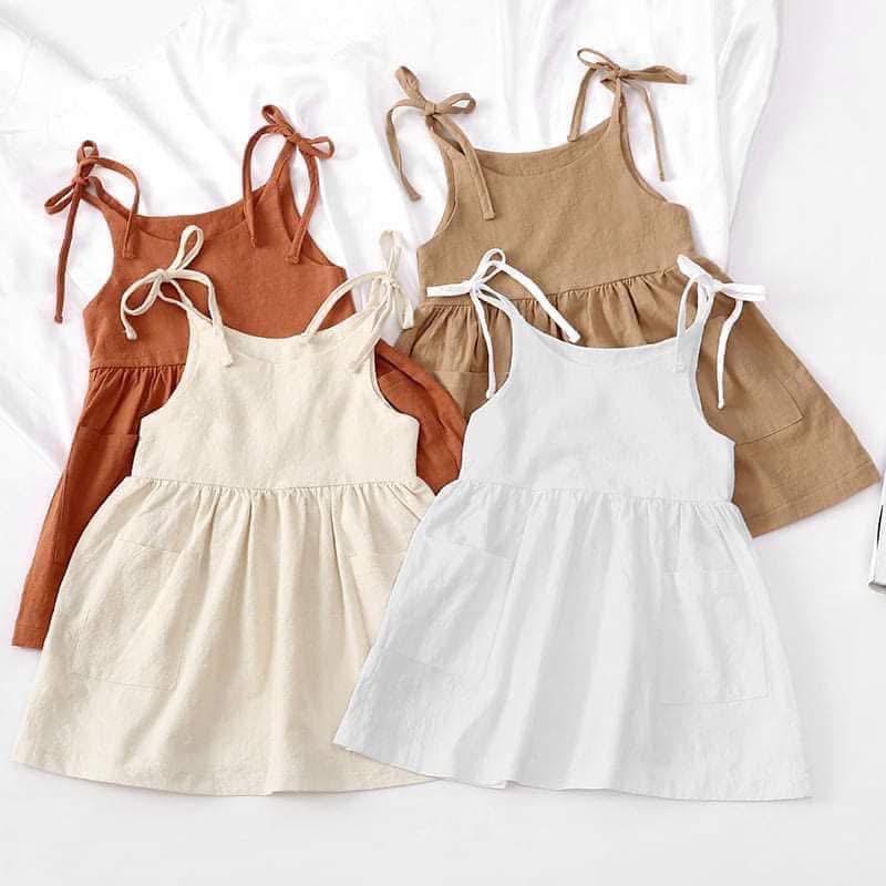 Embroidered girls linen dress, floss embroidery font, custom personalized linen dresses for toddler, baby, youth girls, girls cute spring