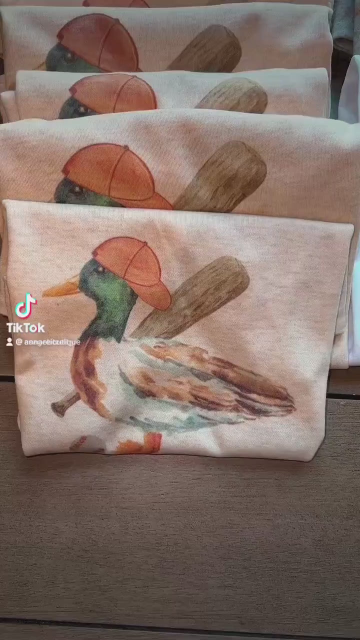 Baseball Mallard Duck - Baseball Cap - Baseball Bat - Kids Baseball - Baseball t shirt